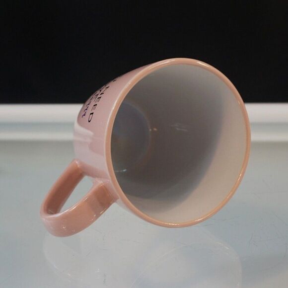 Blush Pink Oversized Mug All You Need Is Coffee 16 oz - Picture 4 of 5